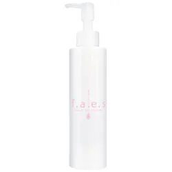 白い背景の中央に、ポンプ式の白いボトルに入ったスキンケア商品「Select Face Organic Mild Cleansing」が立っています。